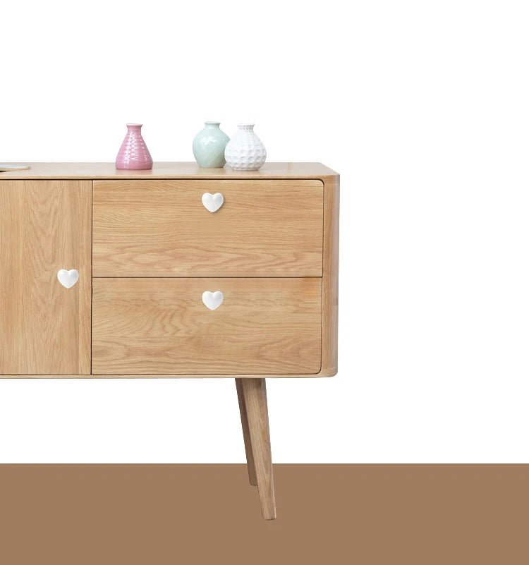 Ceramic Colorful Heart Shape Cabinet Door Knobs - itzy bitsy