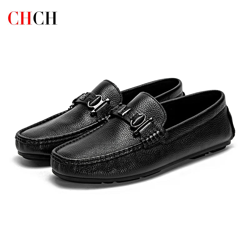 CH 2024 Men's New Cow Leather Comfortable Casual Dress/Business Shoes - itzy bitsy