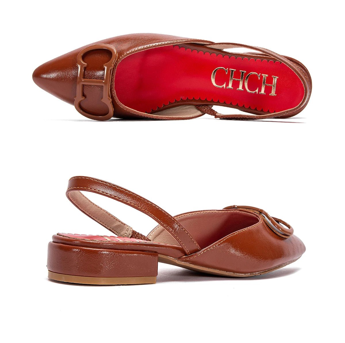 CH 2024 New Black Pointed Flat Bottomed Loafers Shoes - itzy bitsy