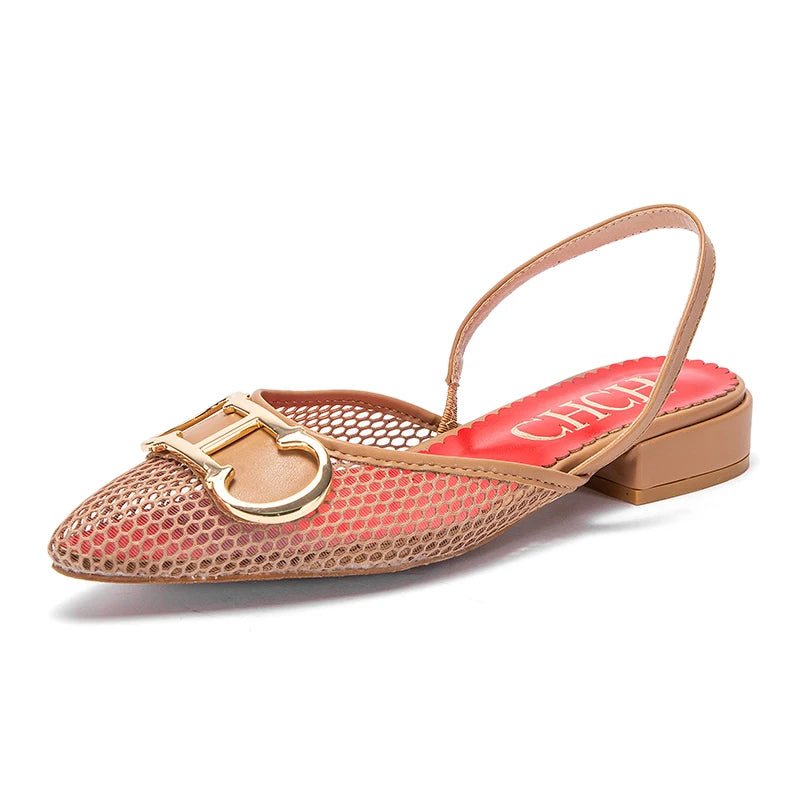 CH 2024 New Black Pointed Flat Bottomed Loafers Shoes - itzy bitsy