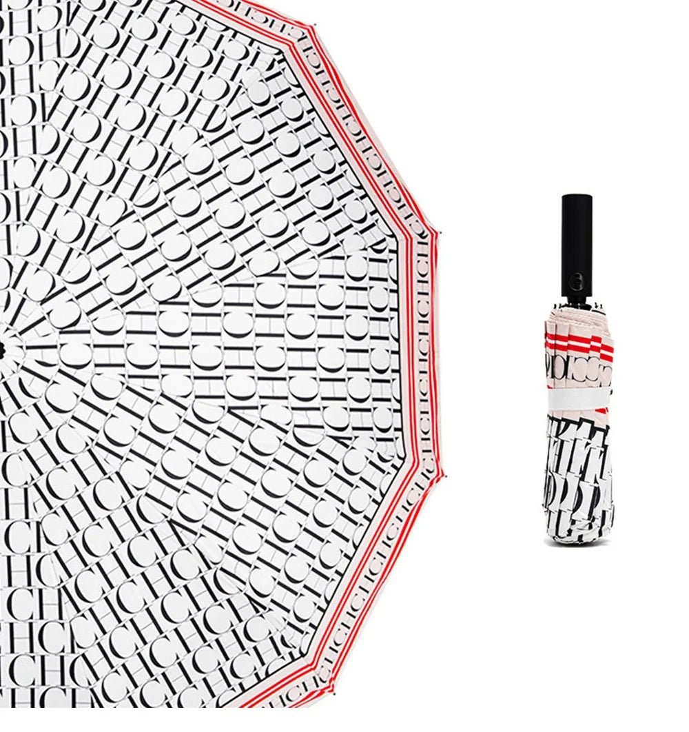 CH Alphabet Print Design Simple Style Umbrella - itzy bitsy