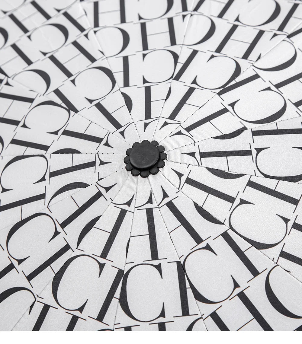 CH Alphabet Print Design Simple Style Umbrella - itzy bitsy