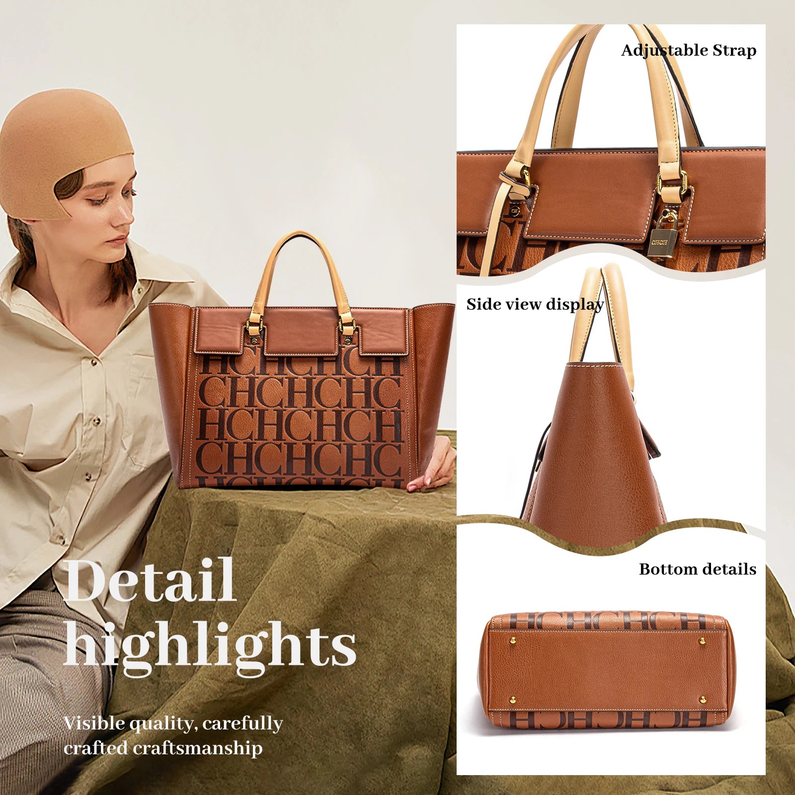 CH Brand Embossed Bag - itzy bitsy