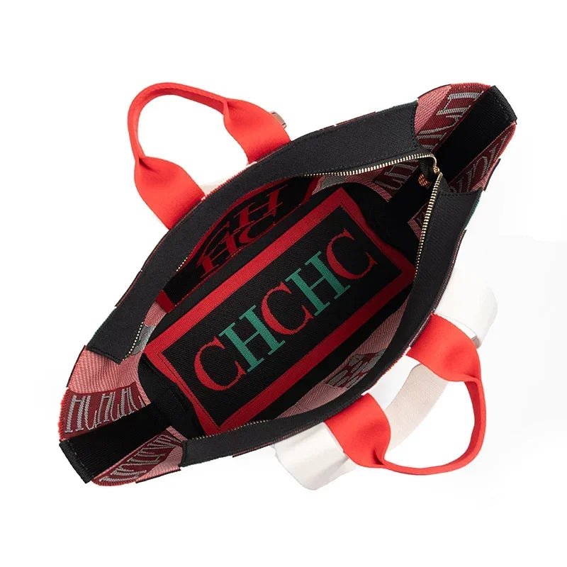 CH Casual Stripe Splicing Trend Shoulder Bag - itzy bitsy