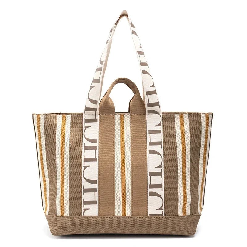 CH Casual Stripe Splicing Trend Shoulder Bag - itzy bitsy
