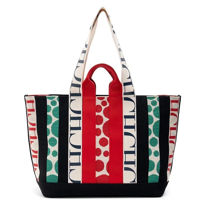 CH Casual Stripe Splicing Trend Shoulder Bag - itzy bitsy