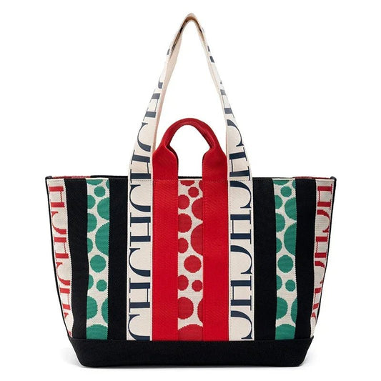 CH Casual Stripe Splicing Trend Shoulder Bag - itzy bitsy