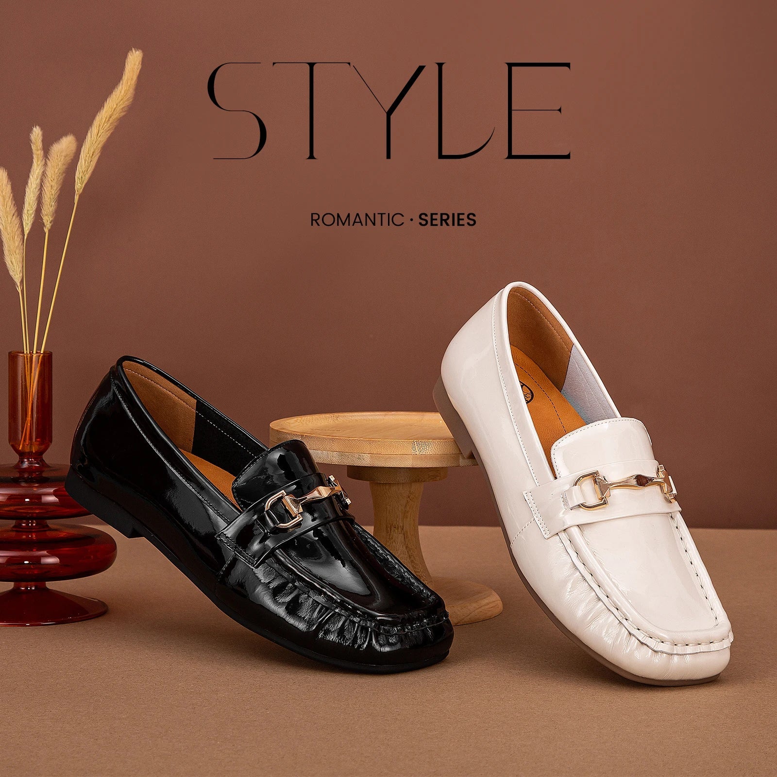 CH Classic Retro Business Cowhide Women's Flat Shoes - itzy bitsy