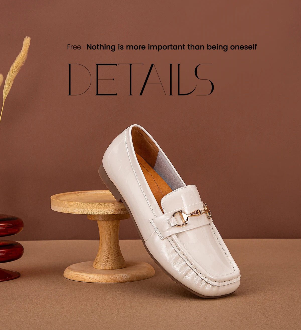 CH Classic Retro Business Cowhide Women's Flat Shoes - itzy bitsy