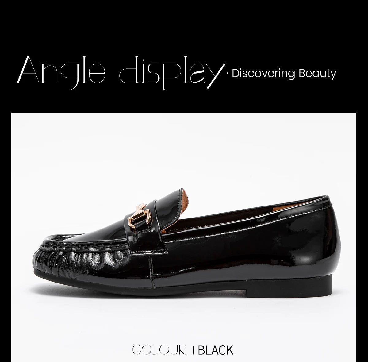 CH Classic Retro Business Cowhide Women's Flat Shoes - itzy bitsy