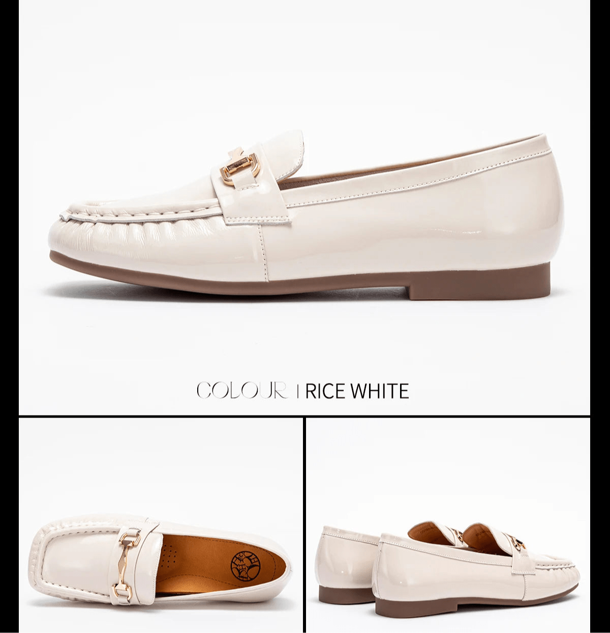 CH Classic Retro Business Cowhide Women's Flat Shoes - itzy bitsy