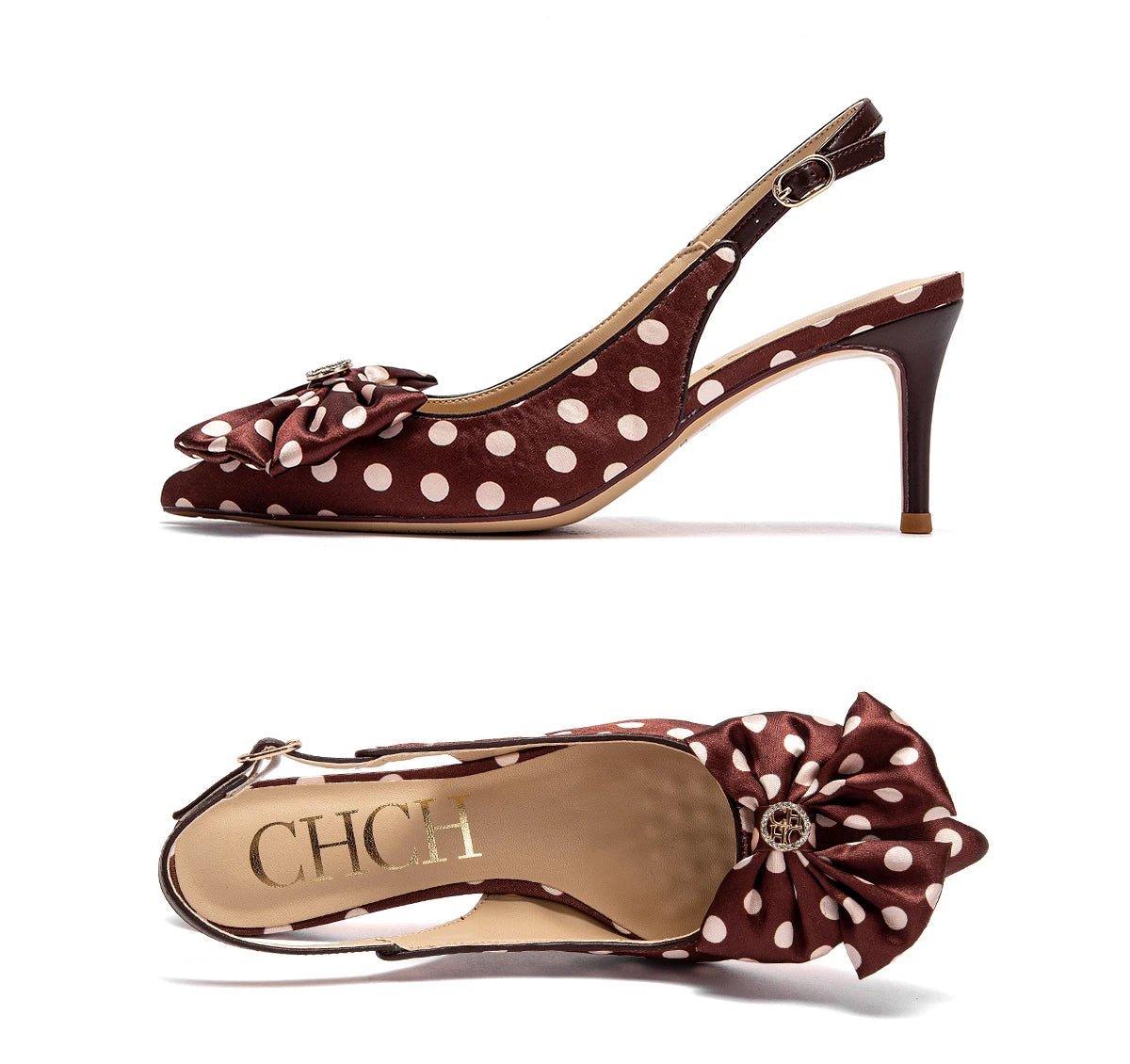 CH Elegant Bow Pointed Sandals - itzy bitsy