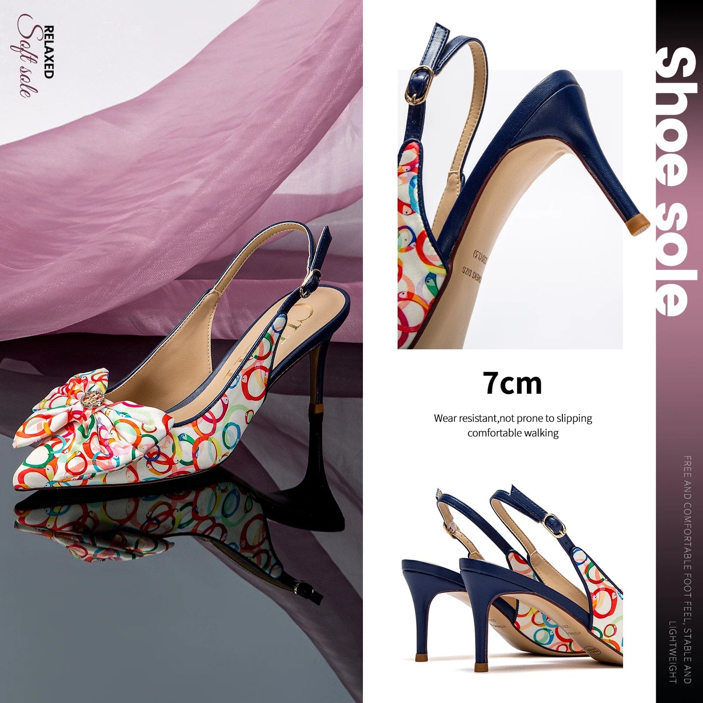 CH Elegant Bow Pointed Sandals - itzy bitsy