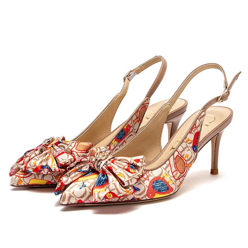 CH Elegant Bow Pointed Sandals - itzy bitsy