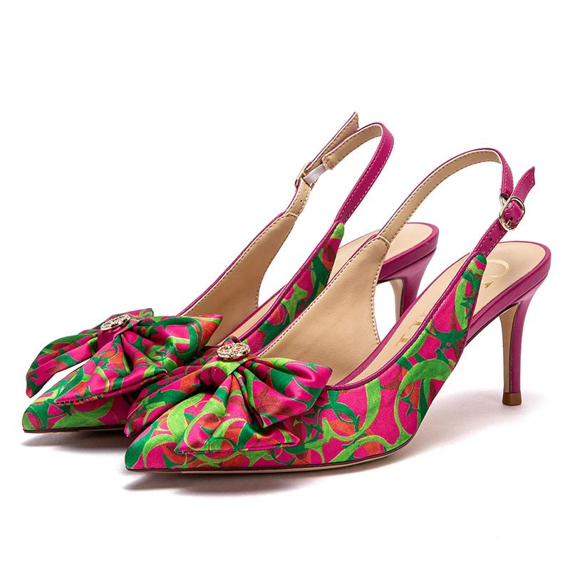 CH Elegant Bow Pointed Sandals - itzy bitsy