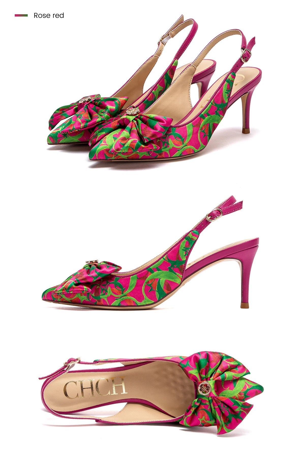 CH Elegant Bow Pointed Sandals - itzy bitsy