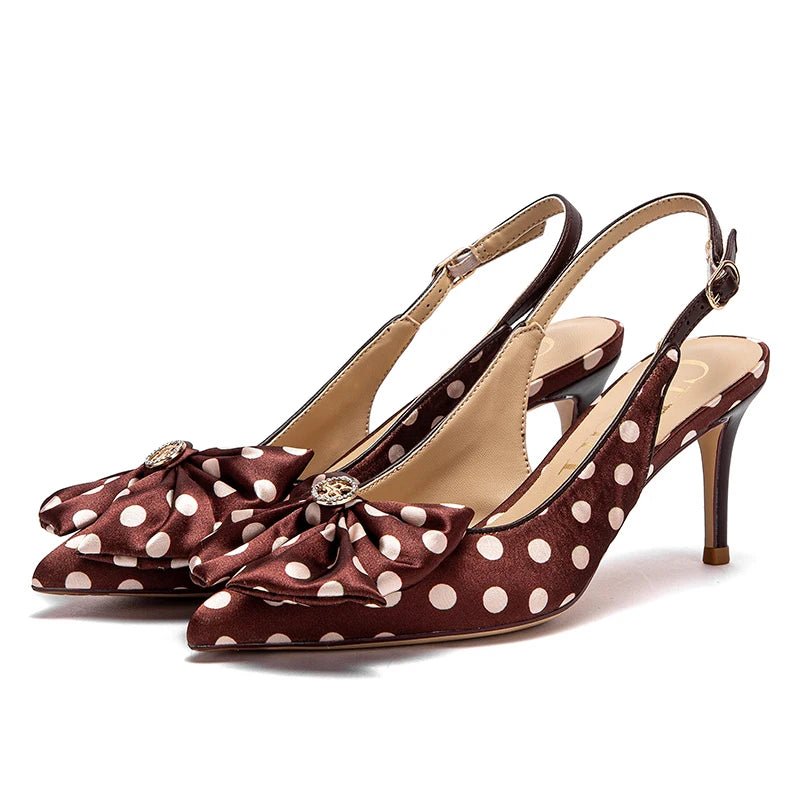 CH Elegant Bow Pointed Sandals - itzy bitsy