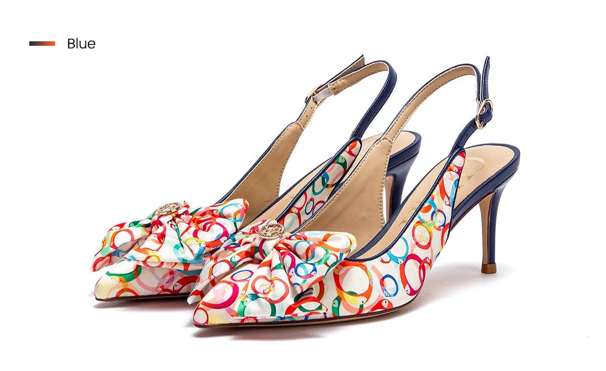 CH Elegant Bow Pointed Sandals - itzy bitsy