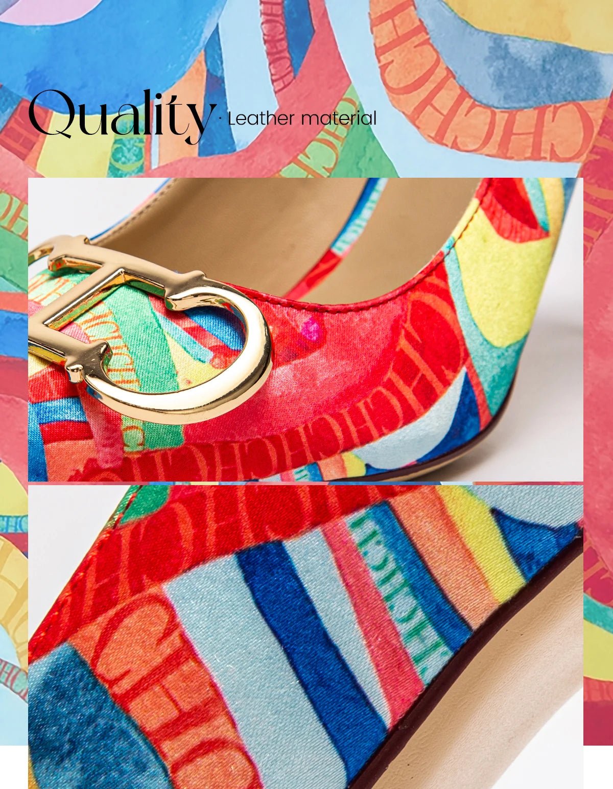 CH Exquisite Color Contrast Versatile High Heels - itzy bitsy