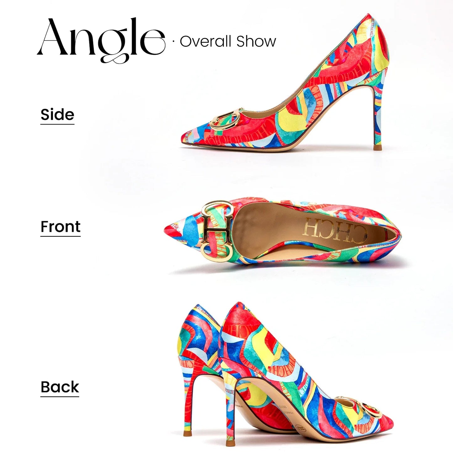 CH Exquisite Color Contrast Versatile High Heels - itzy bitsy