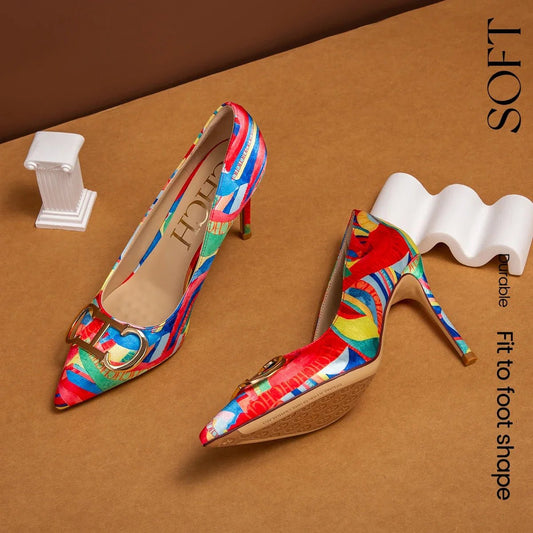 CH Exquisite Color Contrast Versatile High Heels - itzy bitsy