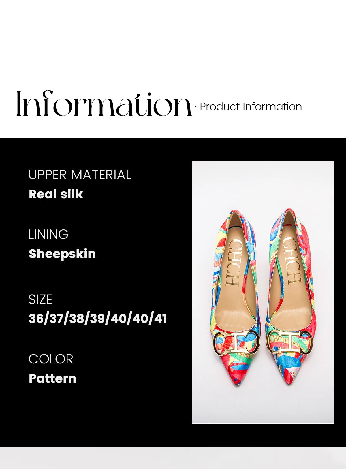 CH Exquisite Color Contrast Versatile High Heels - itzy bitsy