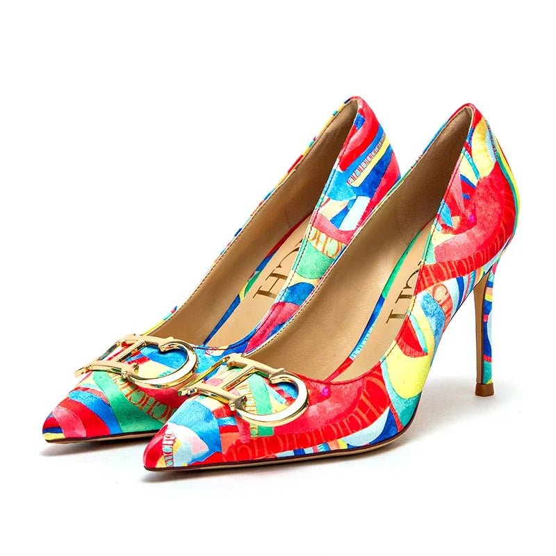 CH Exquisite Color Contrast Versatile High Heels - itzy bitsy