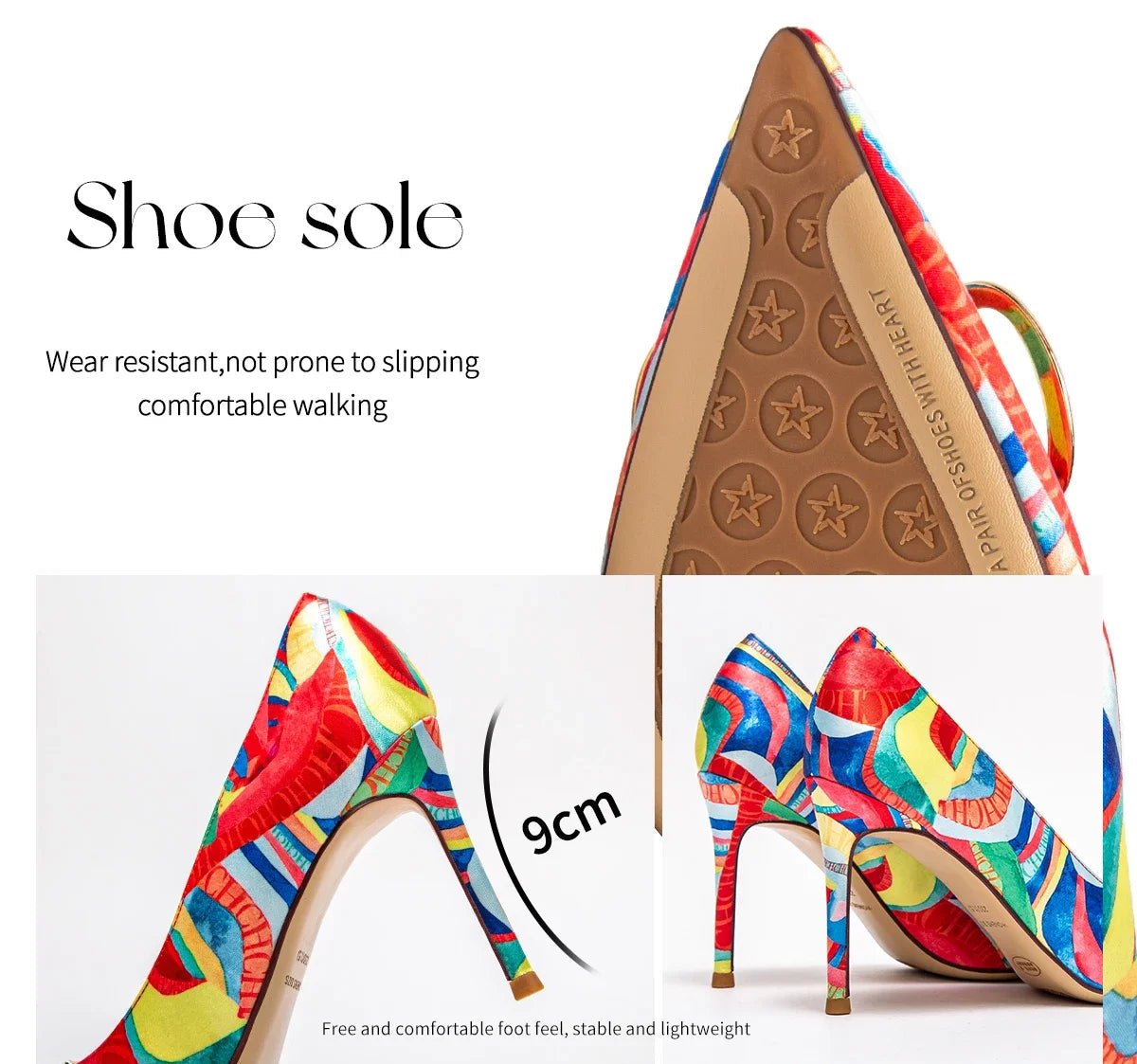 CH Exquisite Color Contrast Versatile High Heels - itzy bitsy