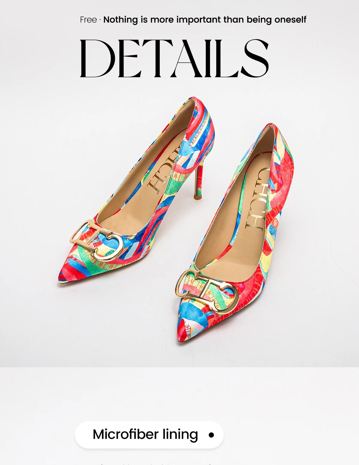 CH Exquisite Color Contrast Versatile High Heels - itzy bitsy