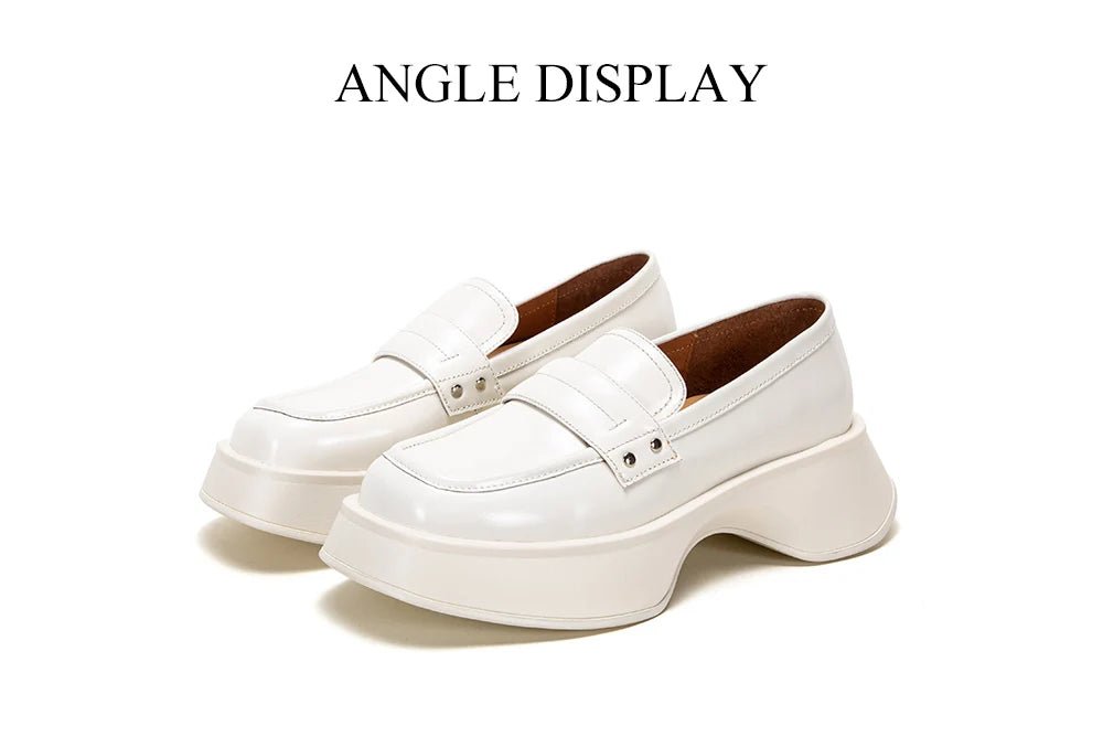 CH Leather Thick Soled Formal Business Shoes - itzy bitsy