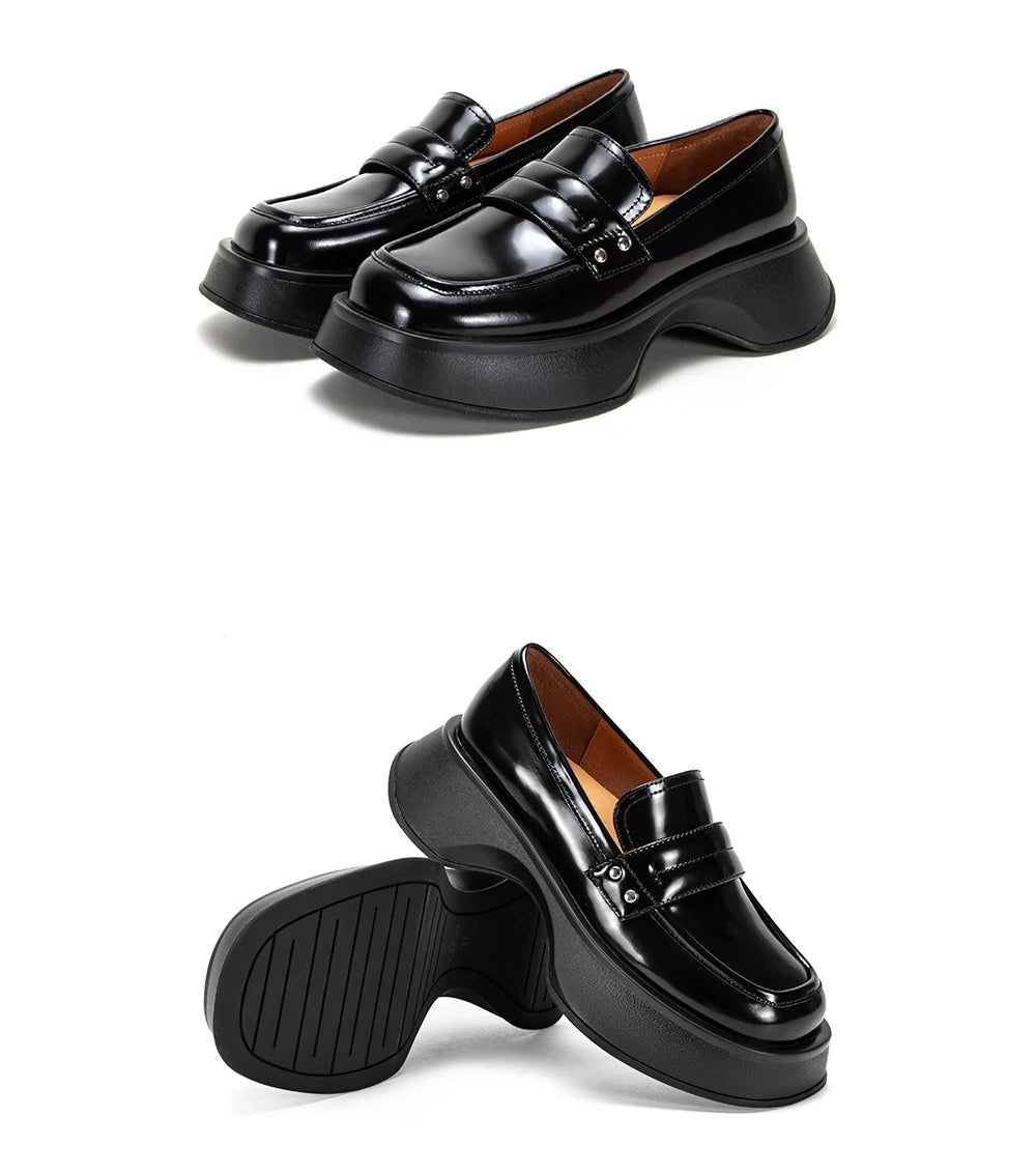 CH Leather Thick Soled Formal Business Shoes - itzy bitsy