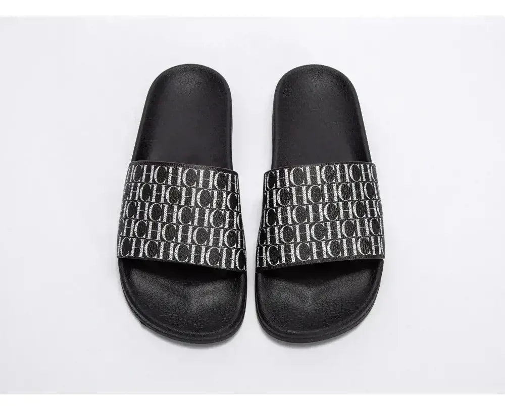 CH Luxury Classic Letter Printed Women's Flip Flops - itzy bitsy