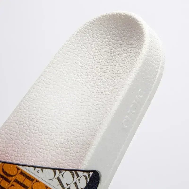 CH Luxury Classic Letter Printed Women's Flip Flops - itzy bitsy