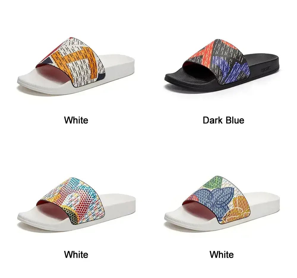 CH Luxury Classic Letter Printed Women's Flip Flops - itzy bitsy