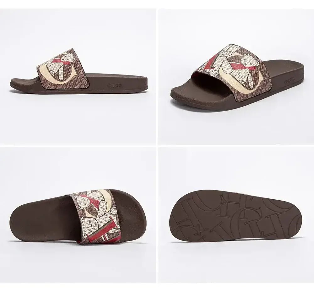 CH Luxury Classic Letter Printed Women's Flip Flops - itzy bitsy