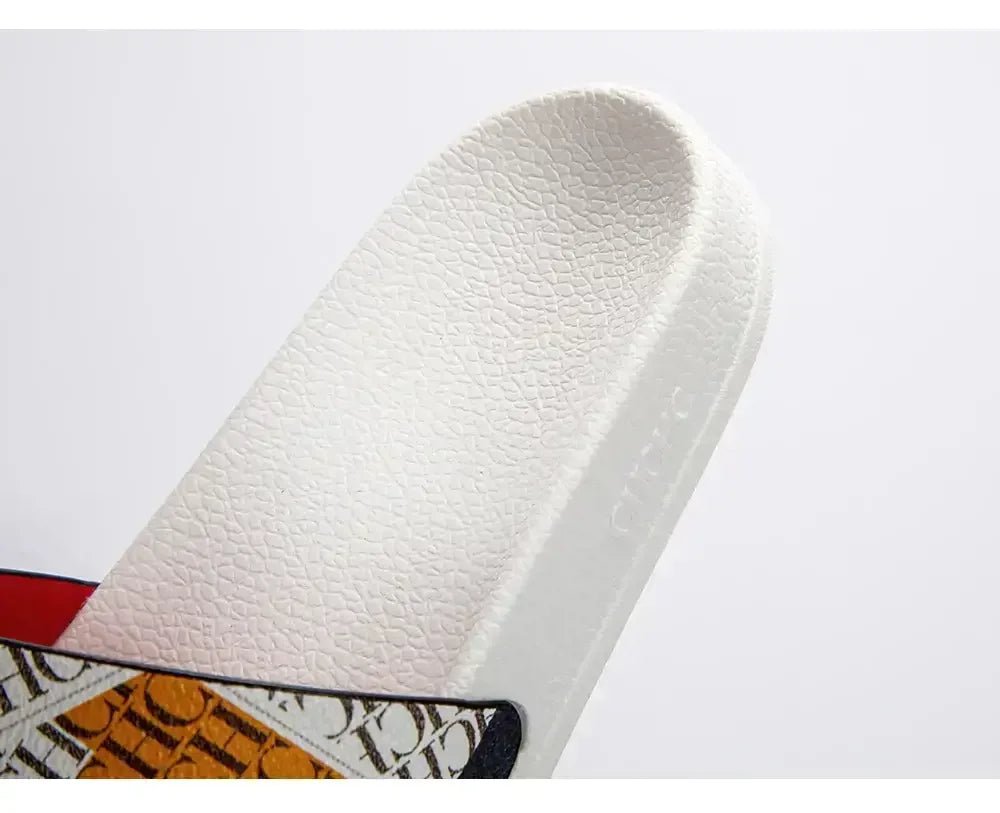 CH Luxury Classic Letter Printed Women's Flip Flops - itzy bitsy