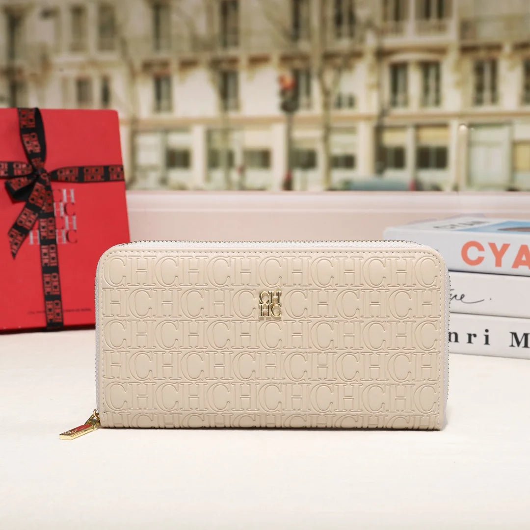 CH Luxury Vintage Folding Monogrammed Design Wallet - itzy bitsy