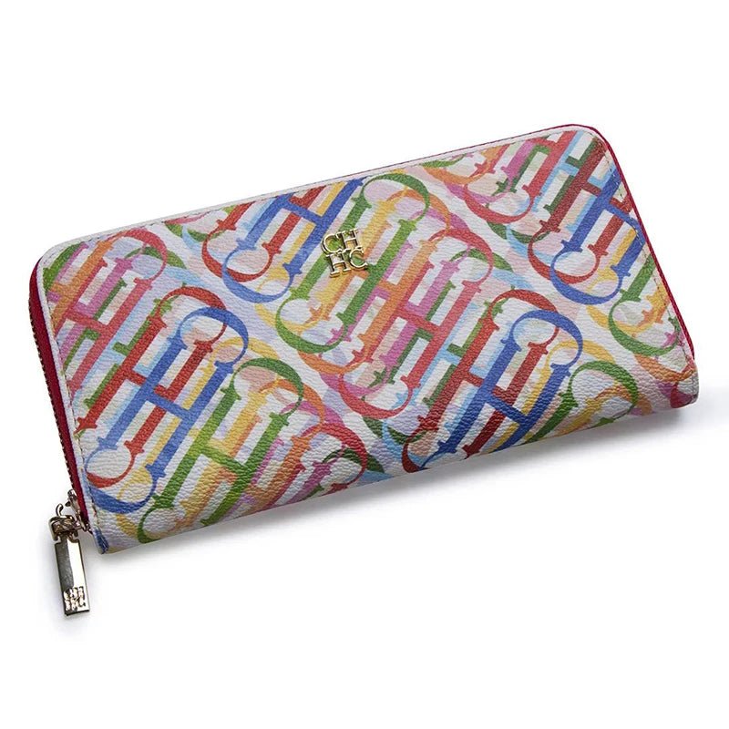 CH Luxury Vintage Folding Monogrammed Design Wallet - itzy bitsy