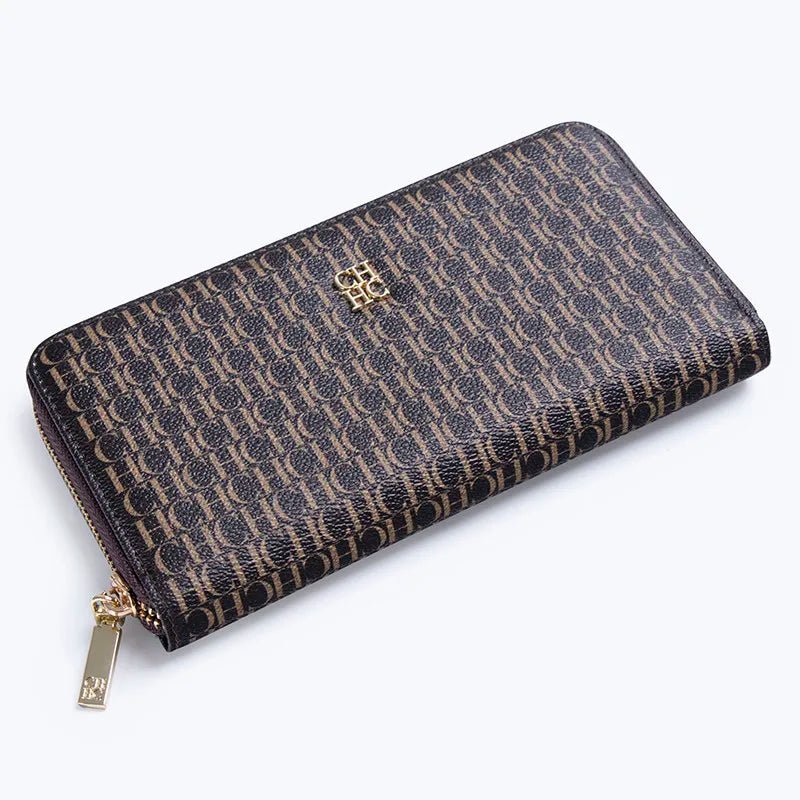CH Luxury Vintage Folding Monogrammed Design Wallet - itzy bitsy