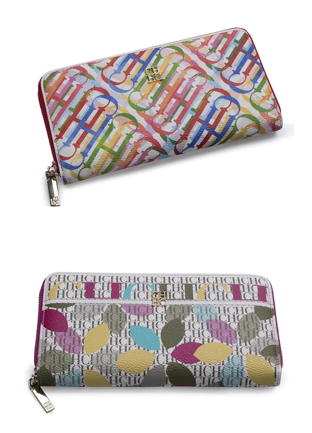 CH Luxury Vintage Folding Monogrammed Design Wallet - itzy bitsy