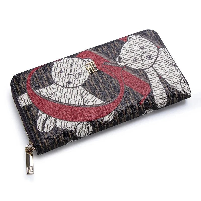 CH Luxury Vintage Folding Monogrammed Design Wallet - itzy bitsy