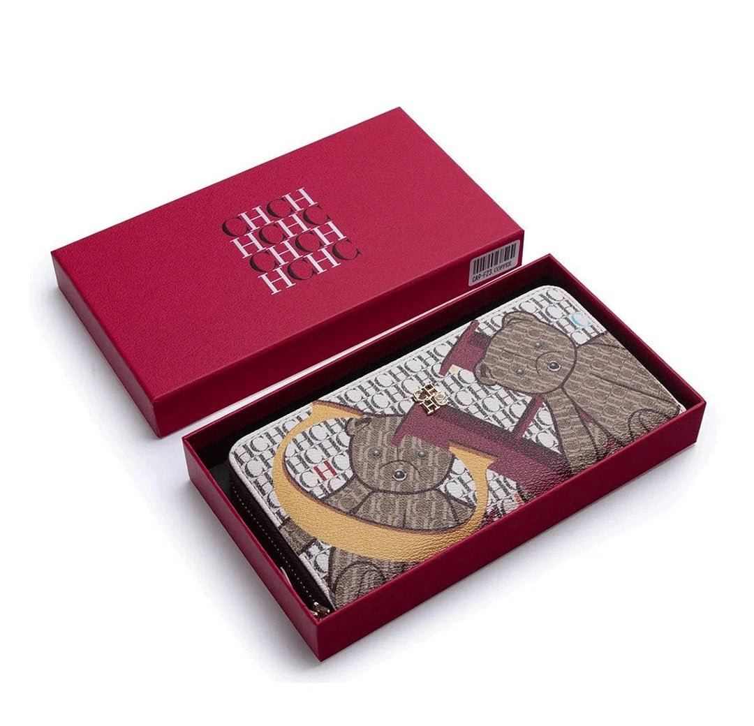 CH Luxury Vintage Folding Monogrammed Design Wallet - itzy bitsy