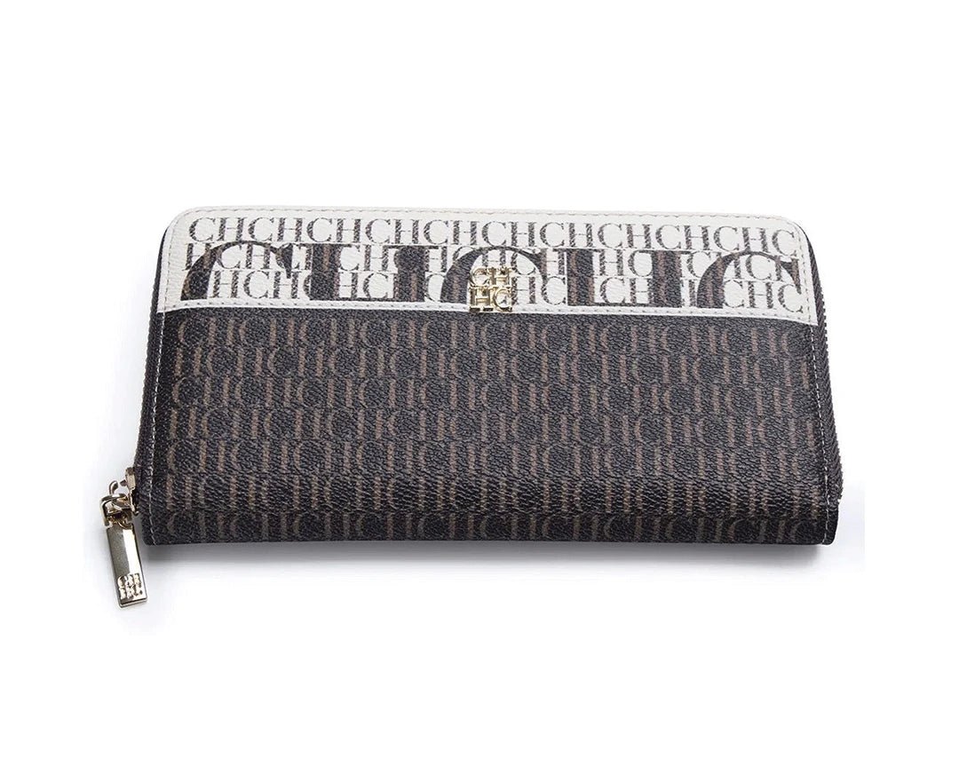CH Luxury Vintage Folding Monogrammed Design Wallet - itzy bitsy