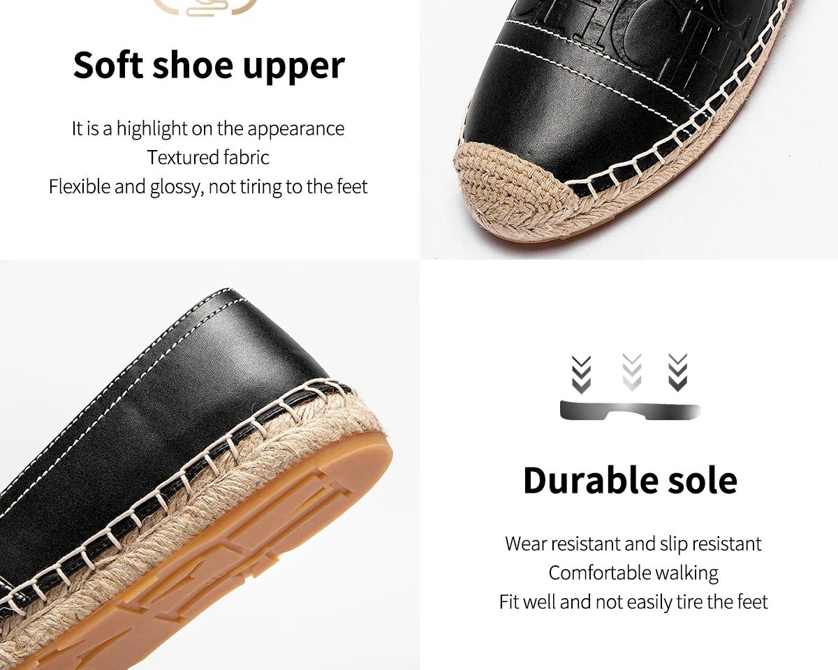 CH New Anti slip Hemp Bottom Flat Casual Shoes - itzy bitsy