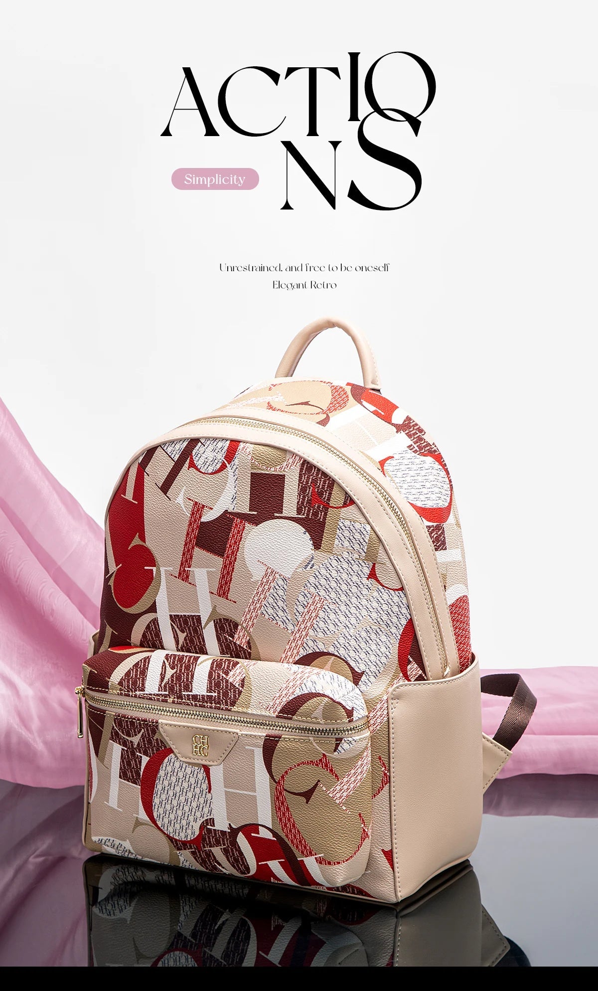 CH New Exquisite Large Capacity Internal Compartment Pocket Backpack - itzy bitsy