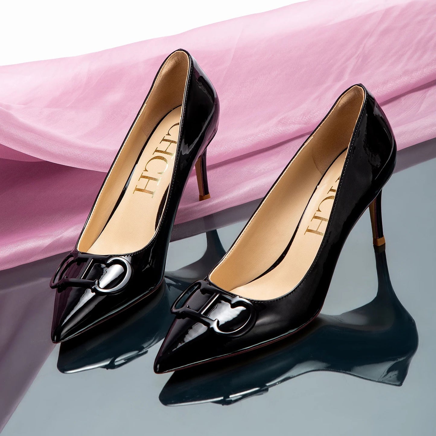 CH New Lacquer Leather Business/Formal High Heels Shoes - itzy bitsy