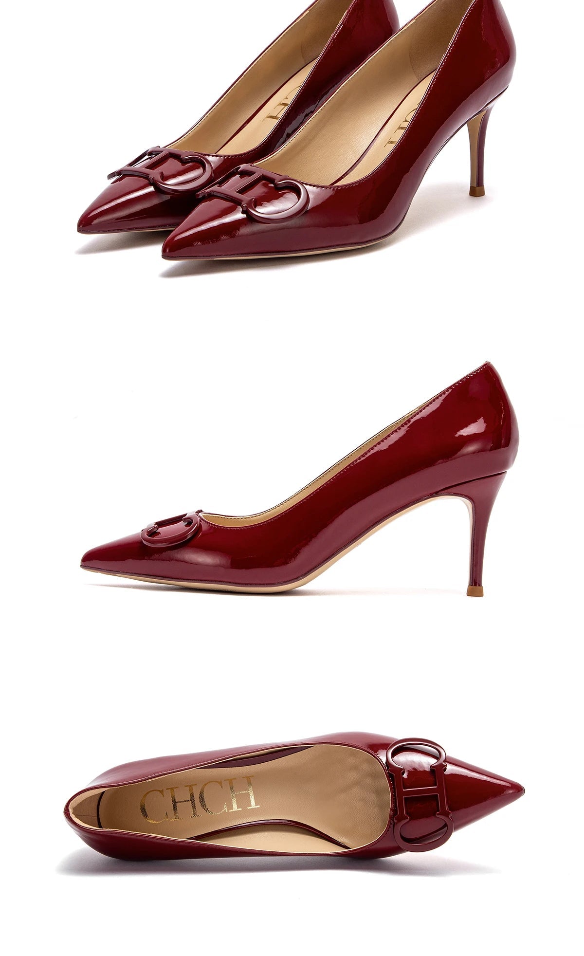 CH New Lacquer Leather Business/Formal High Heels Shoes - itzy bitsy