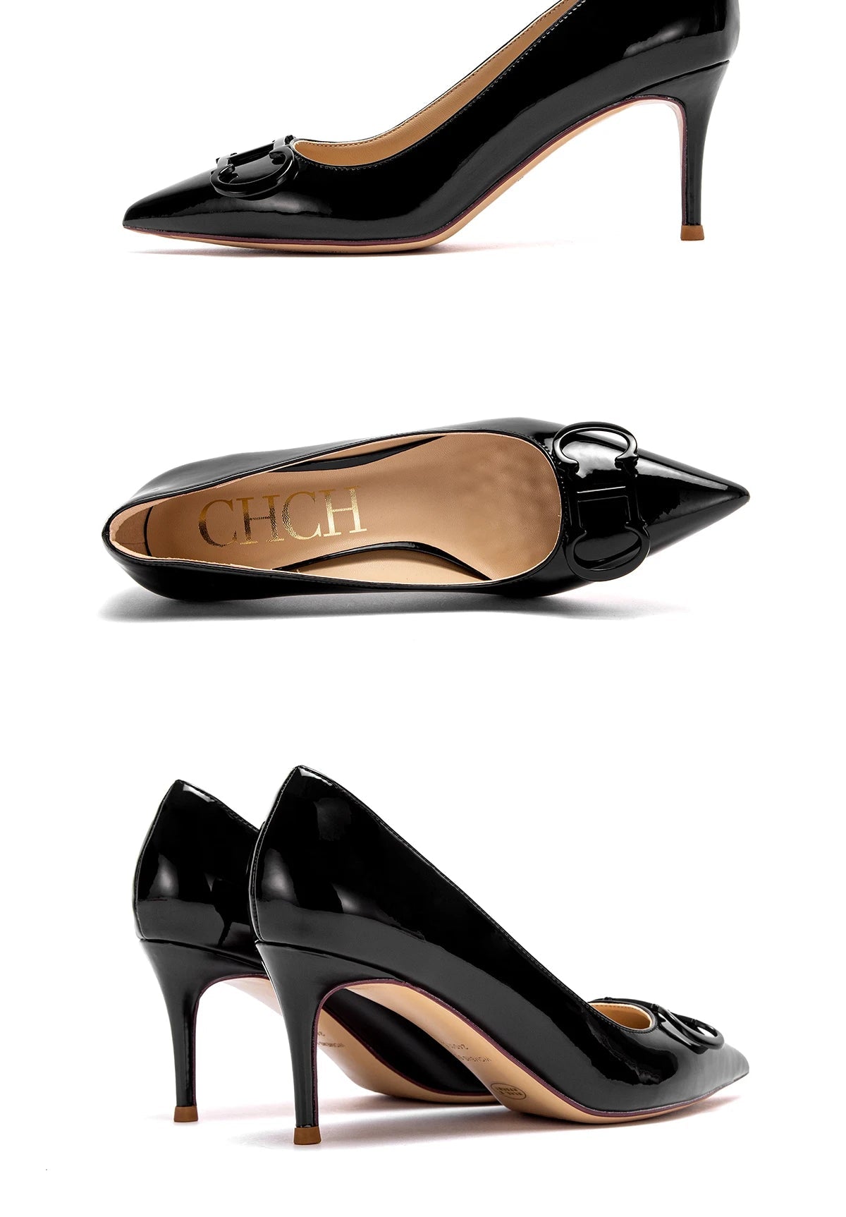 CH New Lacquer Leather Business/Formal High Heels Shoes - itzy bitsy