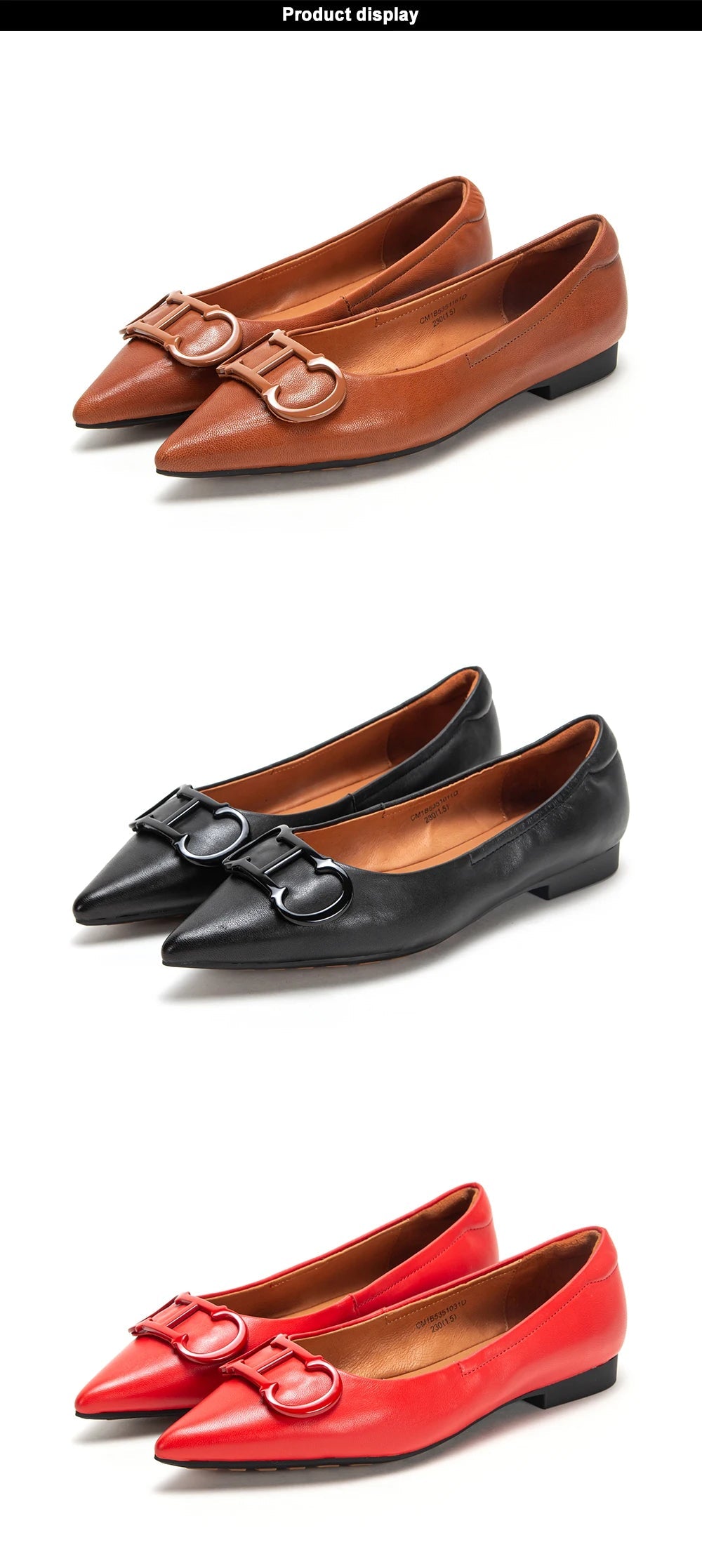 CH Pure Simple Women's Pointed Toe Flat Shoes - itzy bitsy