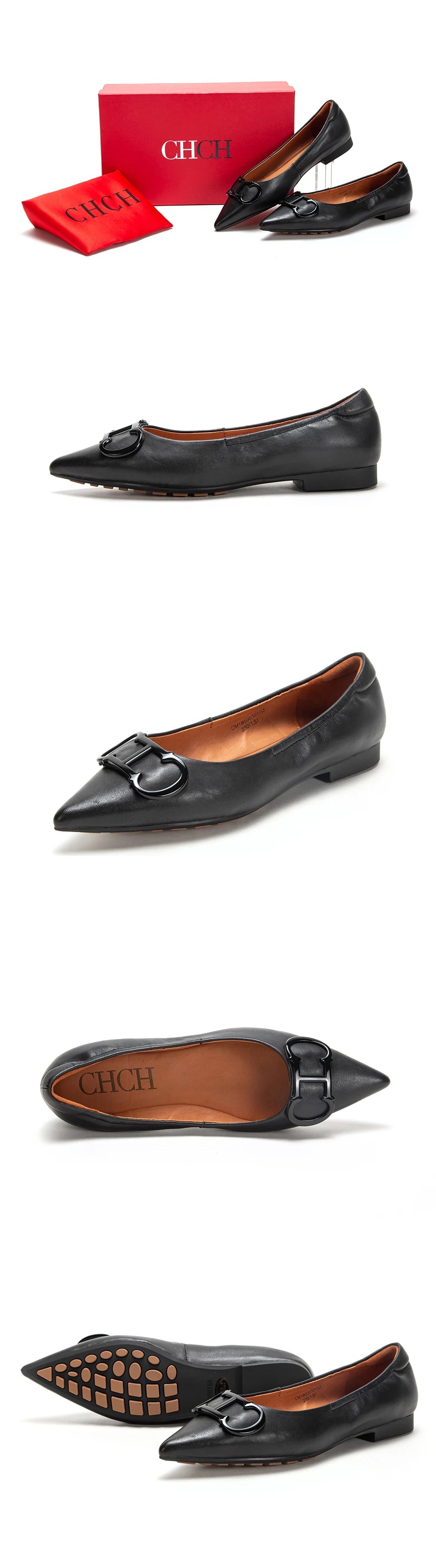 CH Pure Simple Women's Pointed Toe Flat Shoes - itzy bitsy